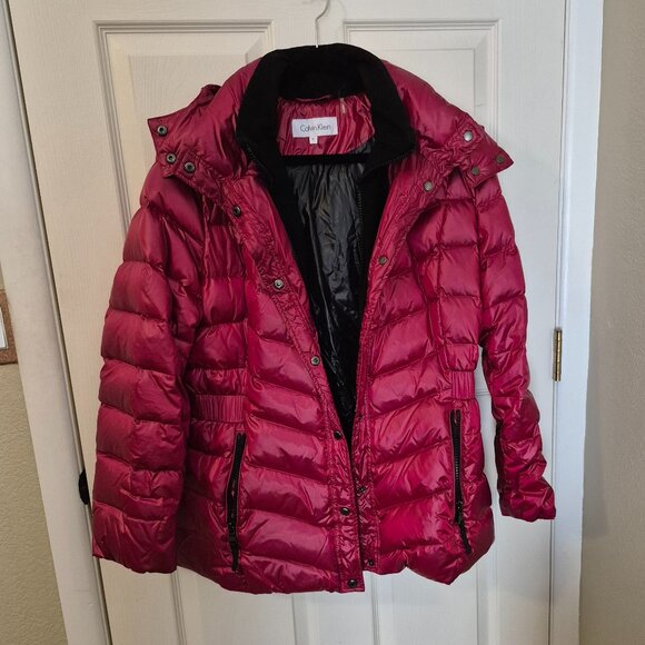 Calvin Klein Women's Fleece Lined Puffer Jacket - Picture 1 of 4